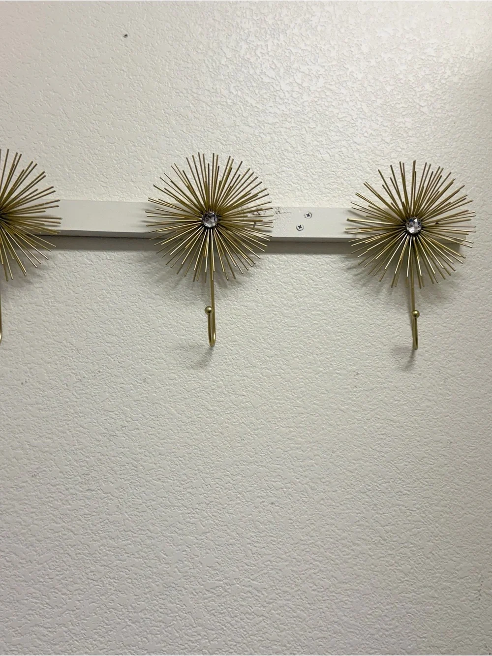 Gold Starburst Wall Hook - Decorative Home Wall Decor